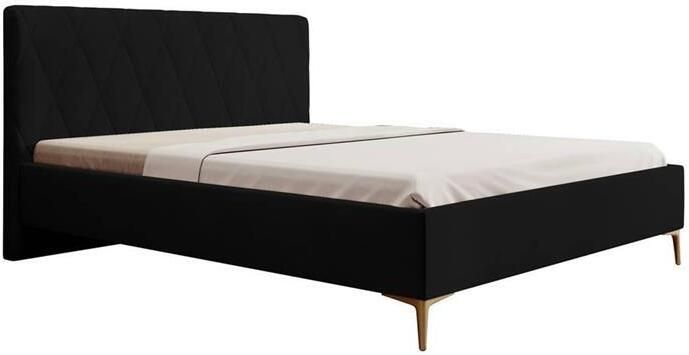 NADUVI Collection Ticaro Bedframe 140 x 200 cm Zwart