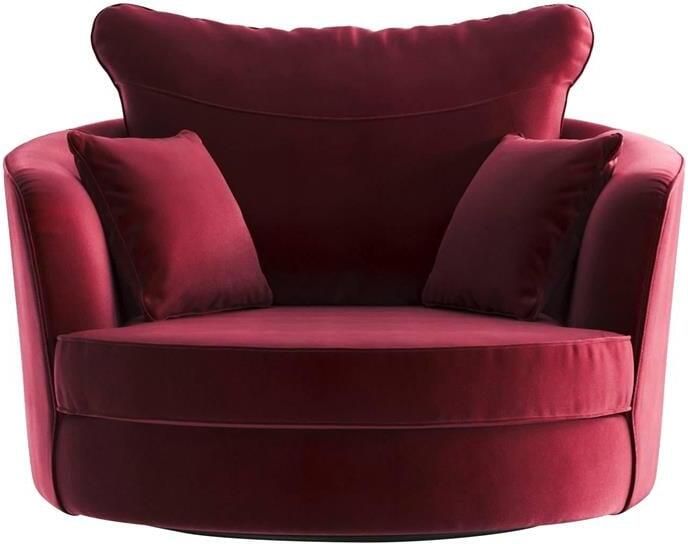NADUVI Collection Vendôme Draaibare Fauteuil Velvet Bordeaux