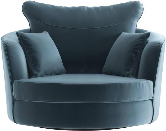 NADUVI Collection Vendôme Draaibare Fauteuil Velvet Lichtblauw
