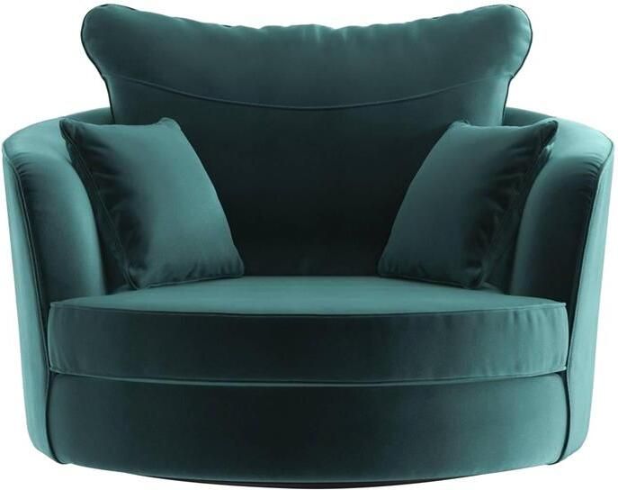 NADUVI Collection Vendôme Draaibare Fauteuil Velvet Turquoise