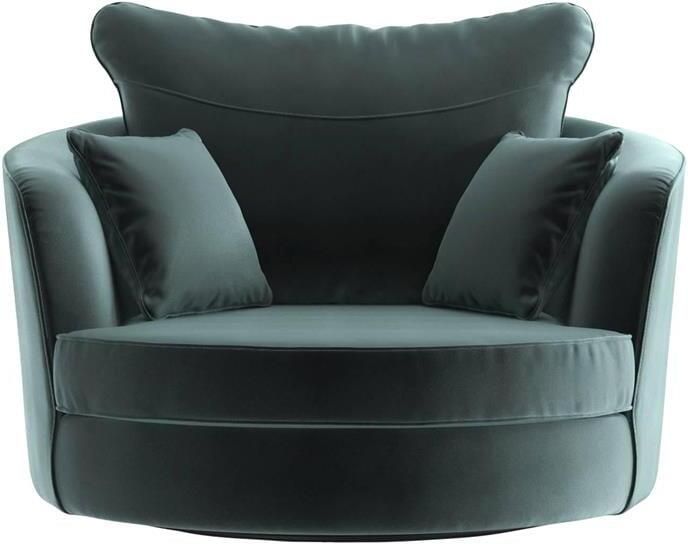 NADUVI Collection Vendôme Draaibare Fauteuil Velvet Zee Blauw