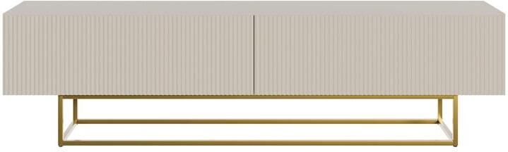 Selsey Veldio RTV 175 cm Grijs beige met gouden poten - Foto 2