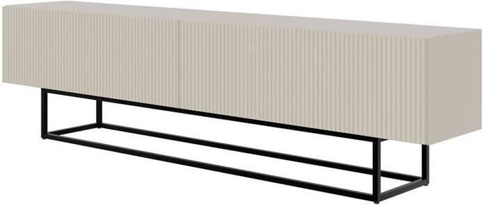 Selsey Veldio RTV 175 cm Grijs beige met zwarte poten - Foto 2