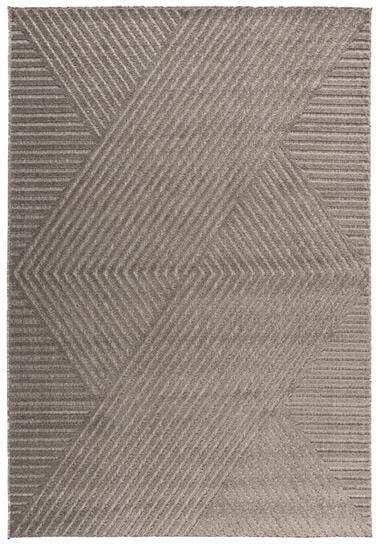 Nest living Helen Vloerkleed Laagpolig Rechthoekig Vloerkleed met Geometrisch Patroon Groot Bruin 340 x 240 cm - Foto 2