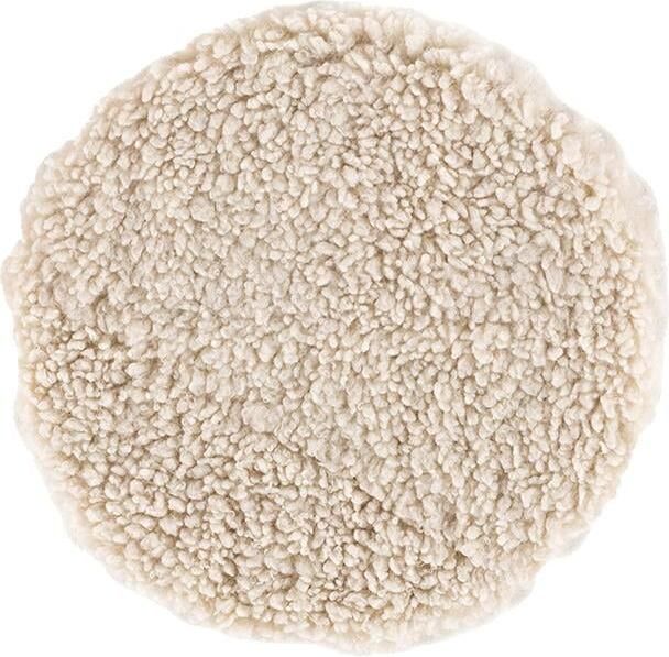 Nest Living Malia Rond Zitkussen Teddystof Wit