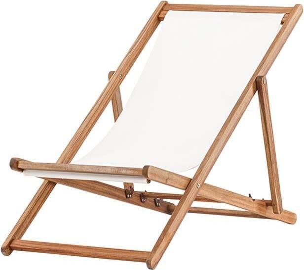 Nest Outdoor Bern Inklapbare Houten Tuinstoel Wit