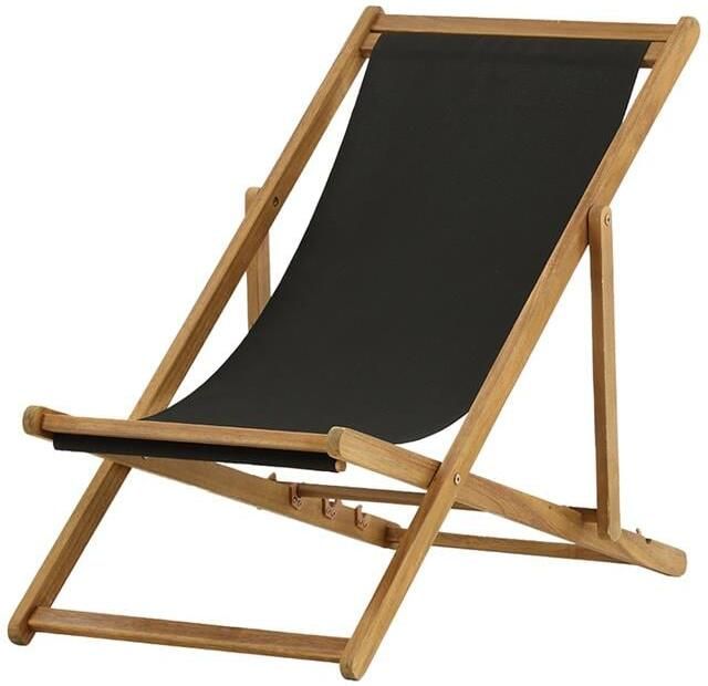 Nest Outdoor Bern inklapbare houten tuinstoel zwart