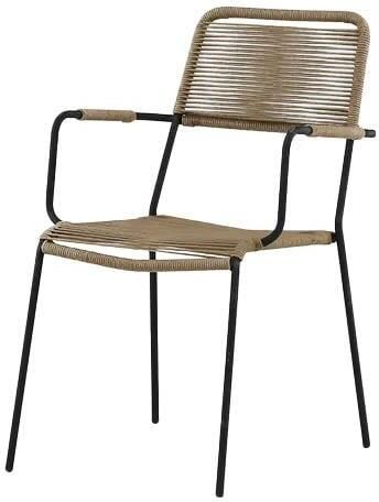 Nest Outdoor Jana aluminium tuinstoel naturel met armleuningen