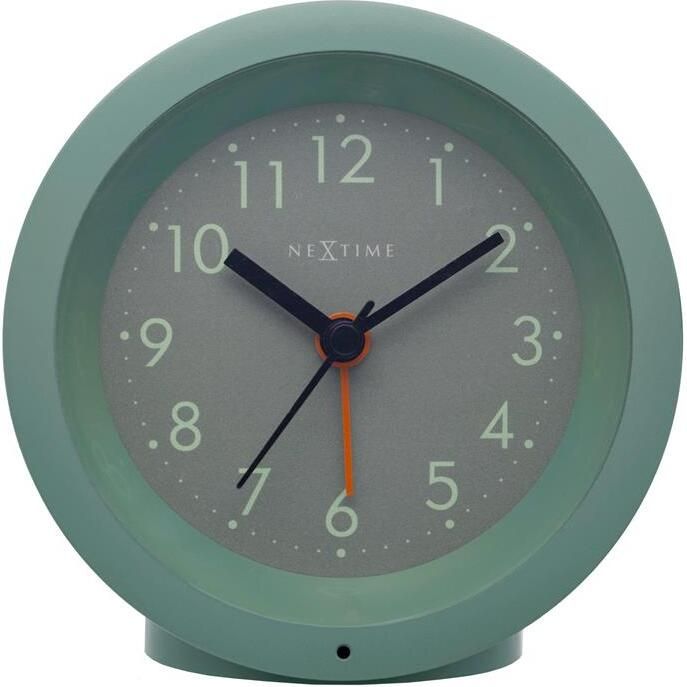 NeXtime Tafelwekker Ø10 5 cm x 3 6 cm Stil Verlichte Wijzerplaat