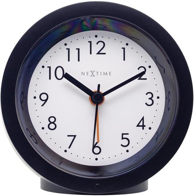 NeXtime Tafelwekker Ø10 5 cm x 3 6 cm Stil Verlichte Wijzerplaat