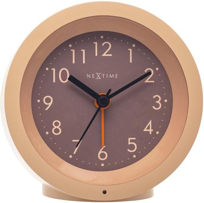 NeXtime Tafelwekker Ø10 5 cm x 3 6 cm Stil Verlichte Wijzerplaat
