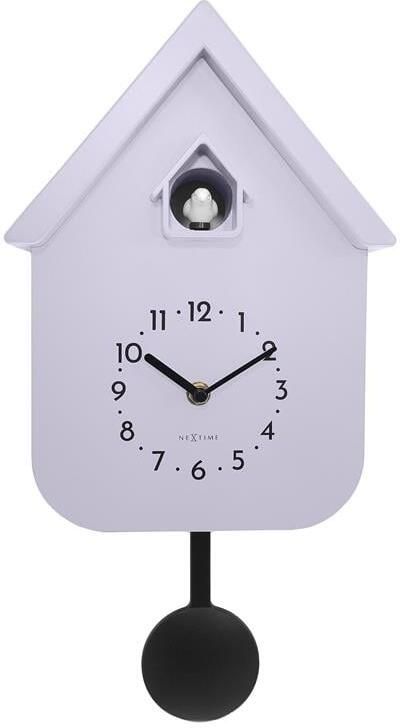 NeXtime Wandklok 21 5x41 5x8 5 cm Pendule Lavendel Plastic