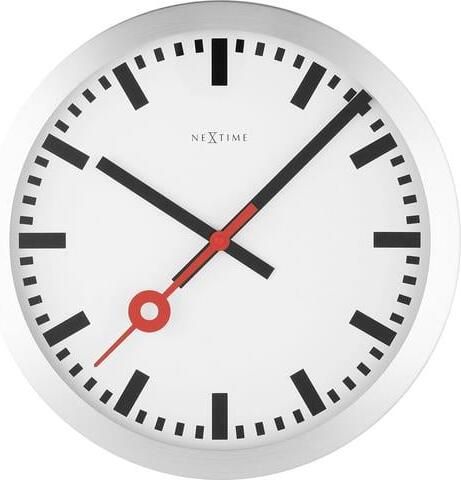 NeXtime Wandklok Station Stripes