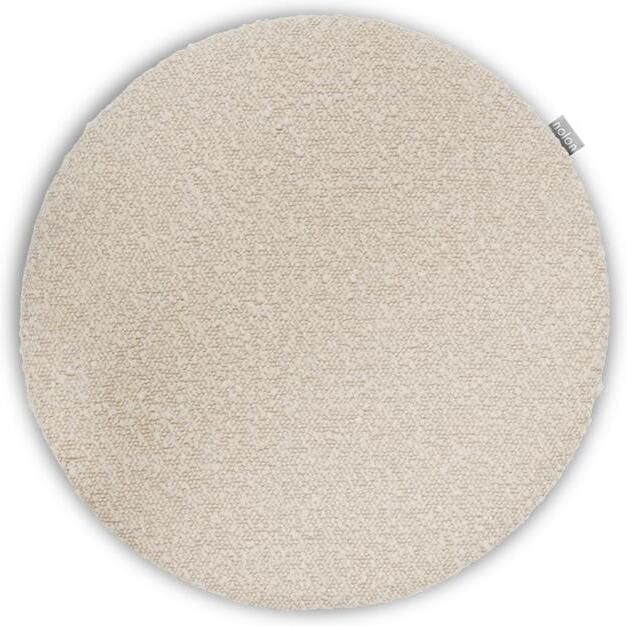 Nolon Lot Rond Stoelkussen Bouclé Beige