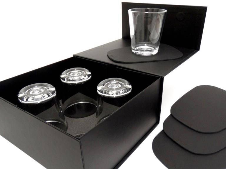 NOOBLU Gift set PEBL & SERVE black 8-delige set