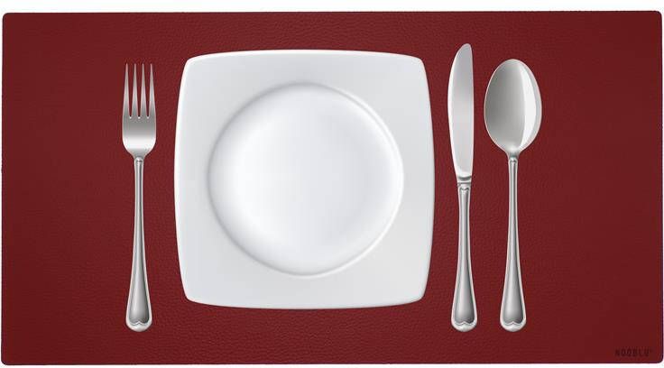 NOOBLU Placemat DUBL Ruby red Ruby red