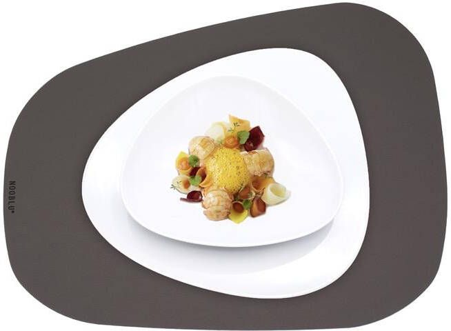 NOOBLU Placemat PEBL Senso Lead grey Kingsize 50 x 38 cm