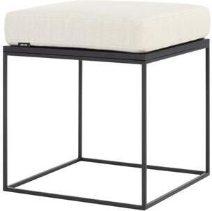 Noo.ma FEO Poef Black Oak | Creme Beige