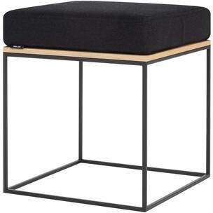 Noo.ma FEO Poef Oak | Black Tie Wool