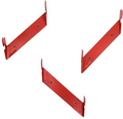 Noo.ma GLIPS wandkapstokken set van 3 Poppy Red