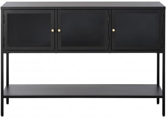 Nordic Home Ragnar hoog staand dressoir 130 cm zwart - Foto 2