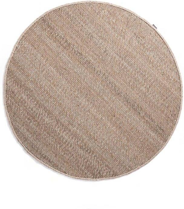 Nordic Weavers Rond wollen vloerkleed Lett beige 190 cm rond - Foto 2