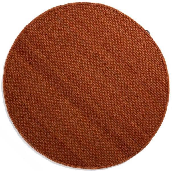 Nordic Weavers Rond wollen vloerkleed Lett cognac 120 cm rond - Foto 2