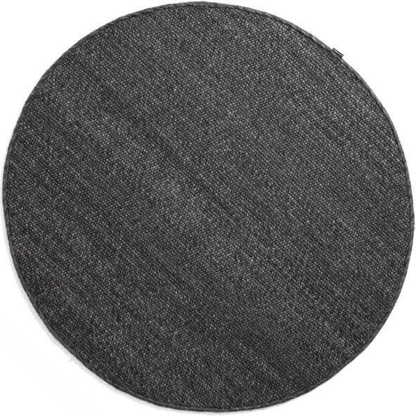 Nordic Weavers Rond wollen vloerkleed Lett donkergrijs 300 cm rond - Foto 2