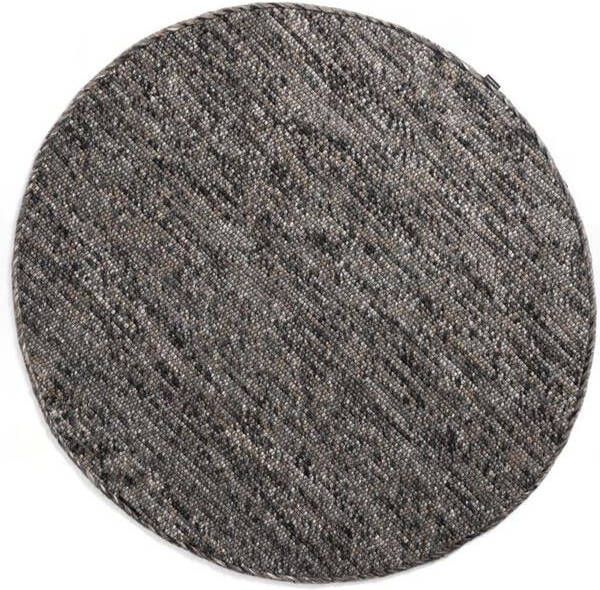 Nordic Weavers Rond wollen vloerkleed Lett grijs|bruin 300 cm rond - Foto 2