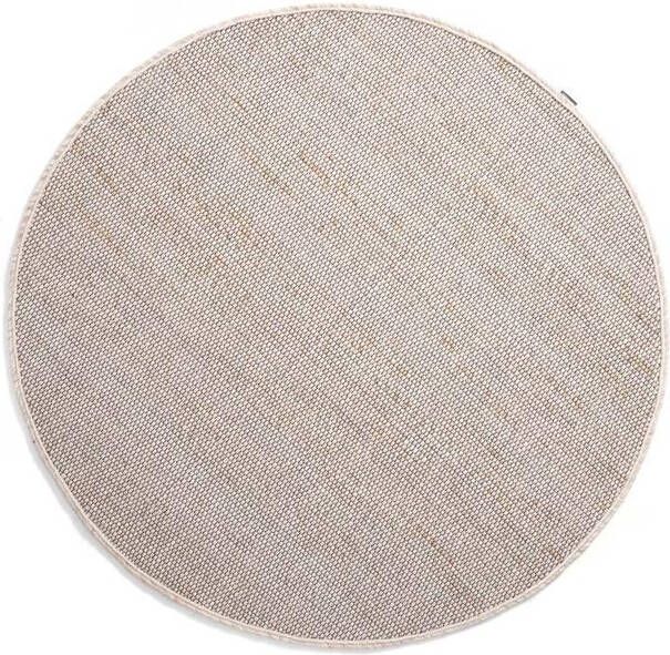 Nordic Weavers Rond wollen vloerkleed Lett wit|beige 120 cm rond - Foto 2