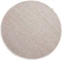 Nordic Weavers Rond wollen vloerkleed Lett wit beige 160 cm rond - Thumbnail 1