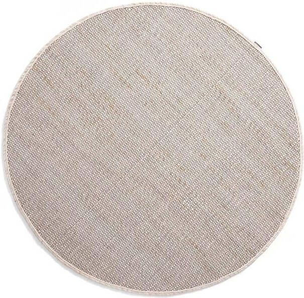 Nordic Weavers Rond wollen vloerkleed Lett wit|beige 300 cm rond - Foto 2