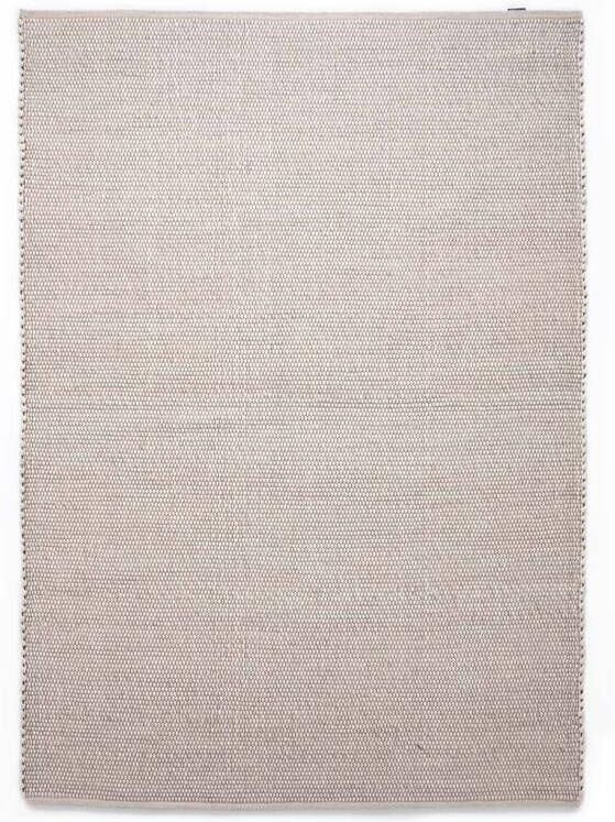 Nordic Weavers Wollen vloerkleed Lett wit 90x160 cm