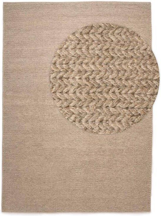 Nordic Weavers Wollen vloerkleed Narvik lichtgrijs 160x230 cm - Foto 2