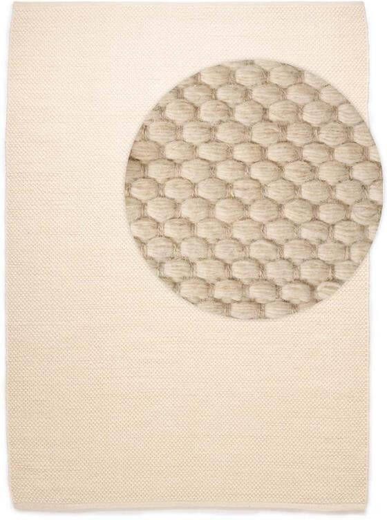 Nordic Weavers Wollen vloerkleed Odda wit 160x230 cm - Foto 2