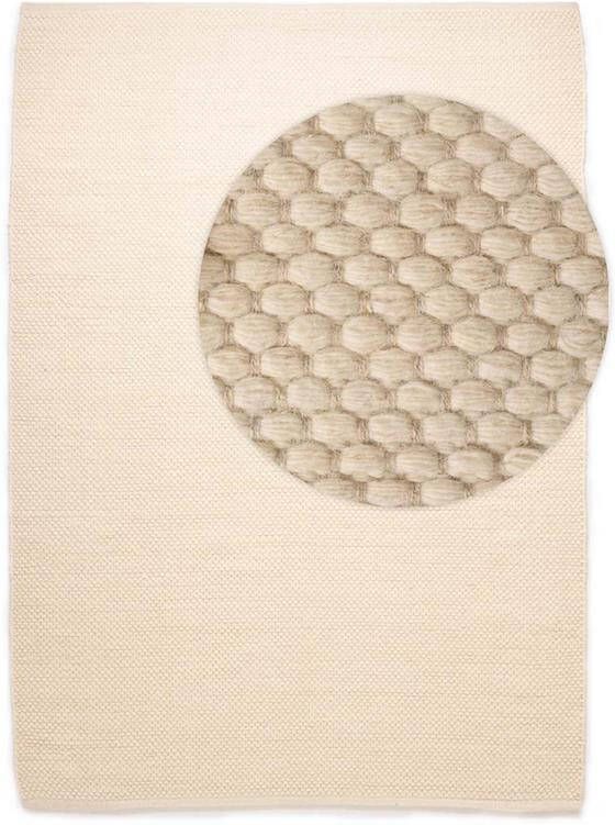 Nordic Weavers Wollen vloerkleed Odda wit 240x340 cm - Foto 2