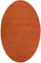 Nordic Weavers Wollen vloerkleed ovaal Lett cognac 122x183 cm - Thumbnail 2