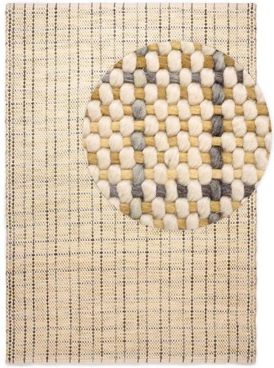 Nordic Weavers Wollen vloerkleed Verdal crème|groen 200x300 cm - Foto 3