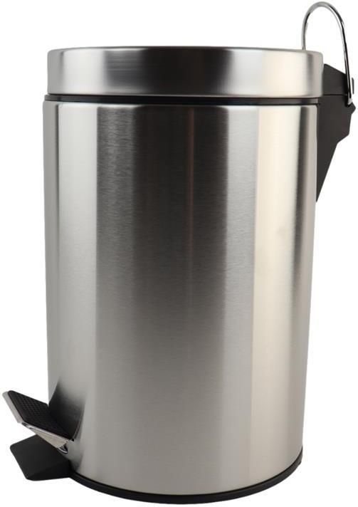 Nordix Pedaalemmer 3 liter Prullenbakje Badkamer Zilver RVS Toilet