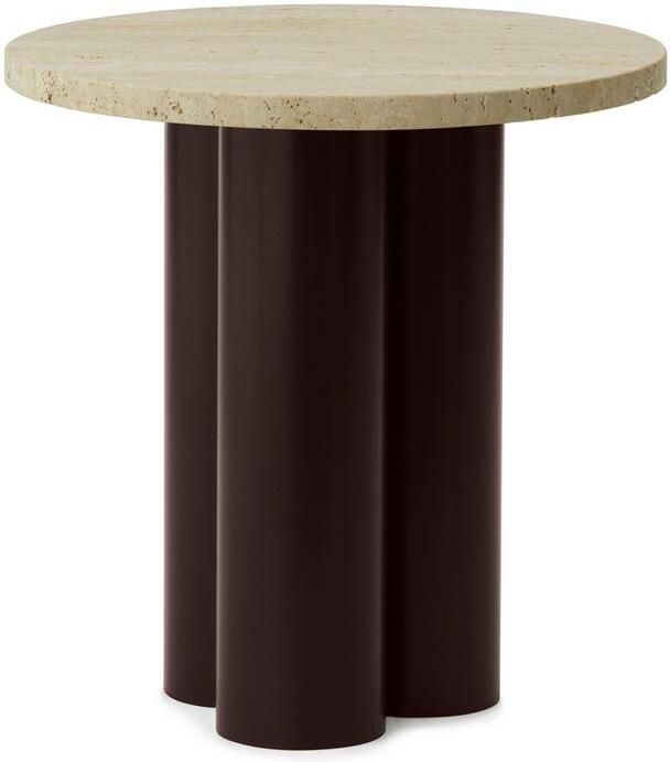 Normann Copenhagen Dit Bijzettafel Brown Travertine Light