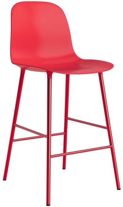 Normann Copenhagen Form Barkruk High 65 cm Staal Bright Red