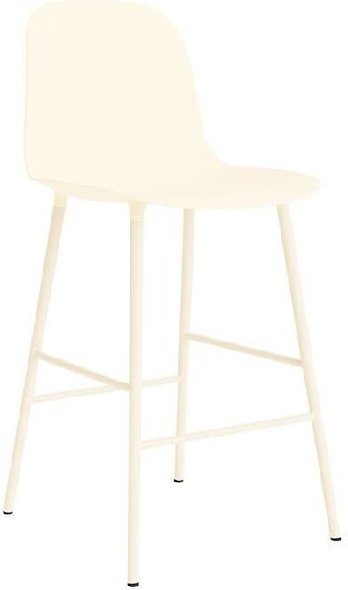 Normann Copenhagen Form Barkruk High 65 cm Staal Crème