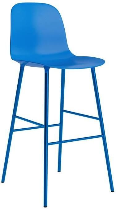 Normann Copenhagen Form Barkruk High 75 cm Staal Bright Blue