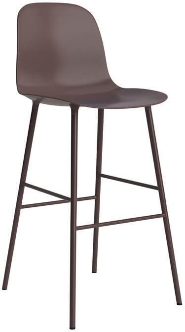 Normann Copenhagen Form Barkruk High 75 cm Staal Bruin