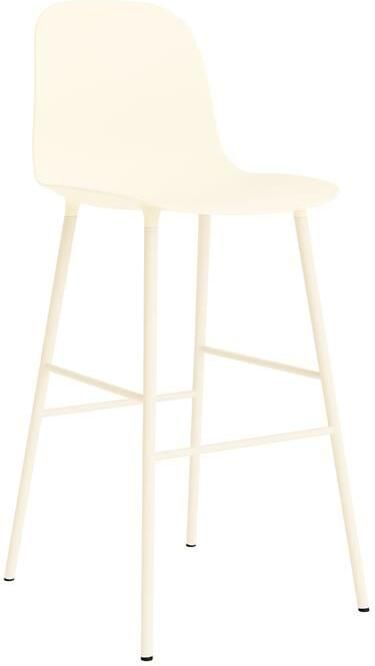 Normann Copenhagen Form Barkruk High 75 cm Staal Crème
