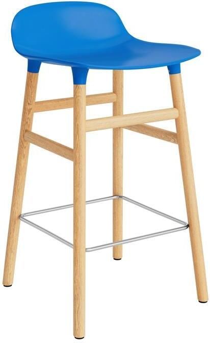 Normann Copenhagen Form Barkruk Low 65 cm Eiken Bright Blue