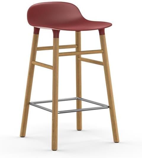 Normann Copenhagen Form Barkruk Low 65 cm Eiken Donkerrood