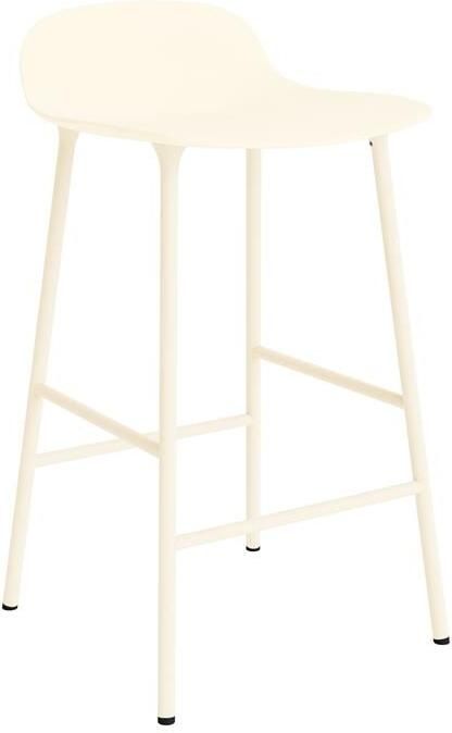 Normann Copenhagen Form Barkruk Low 65 cm Staal Crème