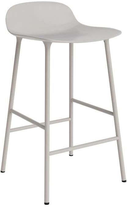 Normann Copenhagen Form Barkruk Low 65 cm Staal Warm Grijs