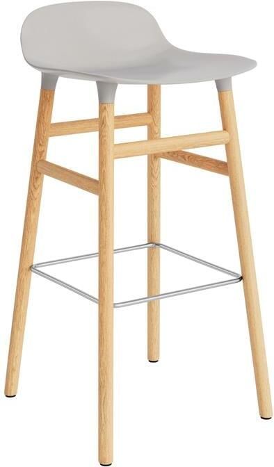 Normann Copenhagen Form Barkruk Low 75 cm Eiken Warm Grijs